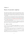 Basics of associative algebras