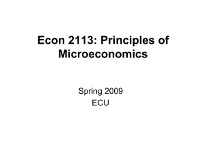 Econ 2113: Principles of Microeconomics