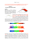 Chapter 6 COLOR AND COLOR VISION