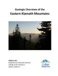 Eastern Klamath Mountains - College of the Siskiyous