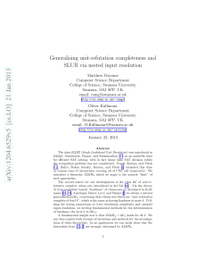 Generalising unit-refutation completeness and SLUR via nested