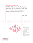 HMMC-3128 DC-12 GHz Packaged High Efficiency Divide-by