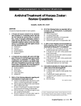 Antiviral Treatment of Herpes Zoster: Review Questions