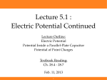 Lecture 5.1 : Electric Potential Continued