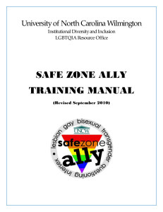 safe zone ally training manual