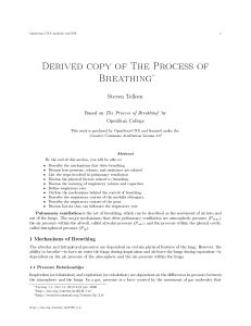 Derived copy of The Process of Breathing