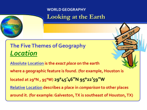 The Geographer`s Tools