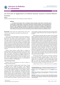 An Overview of Application of Artificial Immune System in Swarm