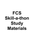 FCS Skillathon Study Materials