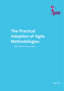 The Practical Adoption of Agile Methodologies