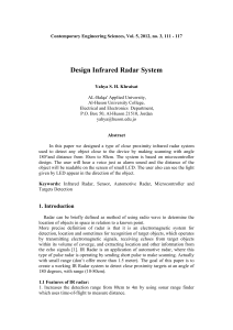 Design Infrared Radar System