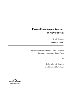 NSDNR Forest Disturbance Report
