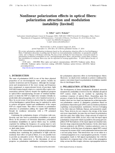 Nonlinear polarization effects in optical fibers: polarization attraction