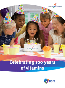 Celebrating 100 years of vitamins