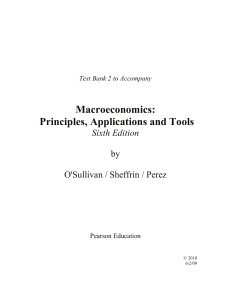 Macroeconomics: Principles, Applications and Tools