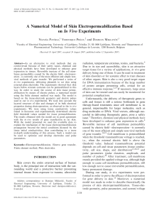 A Numerical Model of Skin Electropermeabilization Based on In Vivo