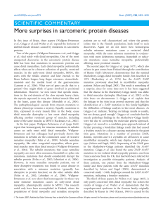 More surprises in sarcomeric protein diseases