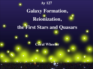 Galaxy Formation, Reionization, the First Stars and Quasars