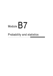 Module B7 Probability and statistics B3