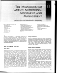 the malnourished patient: nutritional