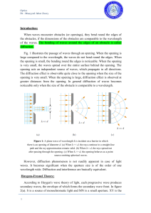 Introduction: When waves encounter obstacles (or openings), they