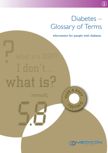 DIabetes Glossary