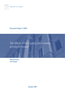 The effects of fiscal policy on economic activity in Finland