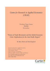 Centre for Research in Applied Economics