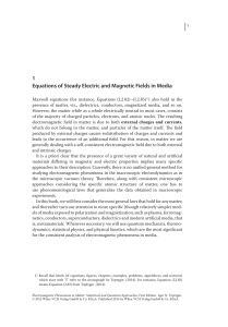 1 Equations of Steady Electric and Magnetic Fields in - Wiley-VCH