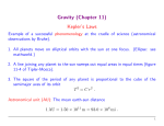 Gravity (Chapter 11) Kepler`s Laws - FSU