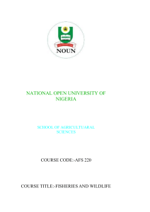 AFS 220 - National Open University of Nigeria