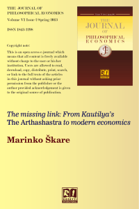 From Kautilya`s The Arthashastra to modern economics