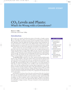 C02 Levels and Plants What`s So Wrong with a