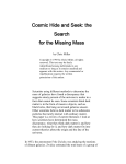 Cosmic Hide and Seek: the Search for the Missing