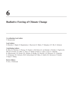 Radiative Forcing of Climate Change