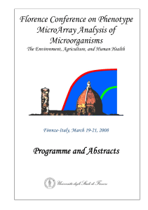European workshop on Phenotype MicroArrays