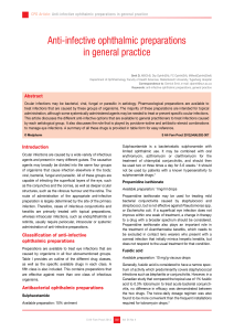 Anti-infective ophthalmic preparations in general practice