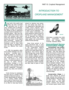 Cropland Management