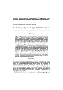 Metabolic Characteristics of Oxcarbazepine (®Trileptal