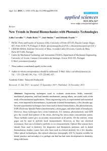 New Trends in Dental Biomechanics with Photonics