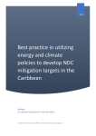 Best practice in utilizing energy and climate policies to develop NDC