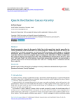 Quark Oscillation Causes Gravity