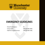 Emergency Guidelines - Manchester University