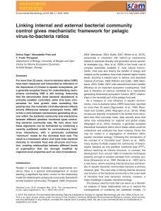 Linking internal and external bacterial community control gives