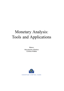Monetary Analysis: Tools and Applications
