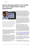 Immune responses against a virus-related skin