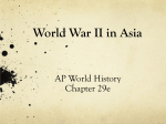 World War II in Asia
