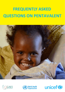frequently asked questions on pentavalent