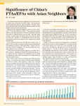 Significance of China`s FTAs/EPAs with Asian Neighbors