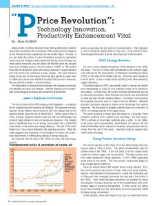 PPrice Revolution”: - Japan Economic Foundation